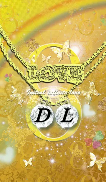 [LINE着せ替え] *D&L* イニシャル運気アップ！！無限ゴールドの画像1