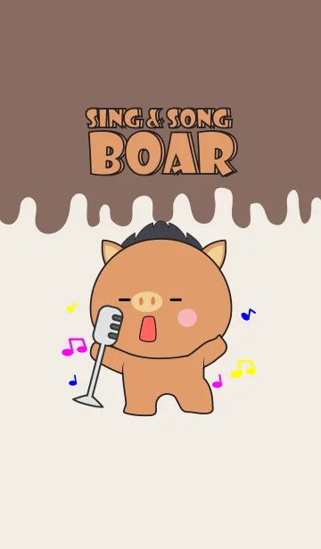 [LINE着せ替え] Sing & Song Boar Theme (jp)の画像1