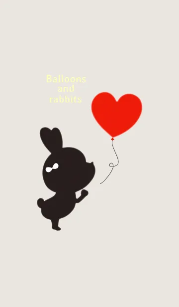 [LINE着せ替え] Balloons and rabbits 4.の画像1