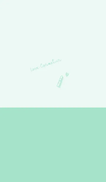 [LINE着せ替え] Love Cosmetics mint greenの画像1