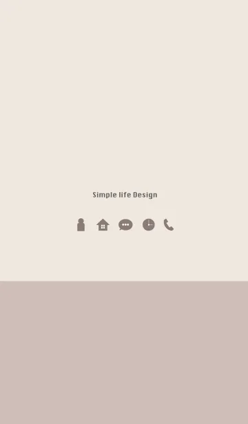 Simple life design -くすみピンク-の着せ替えメイン画像