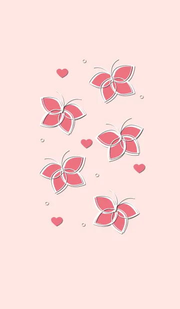 [LINE着せ替え] Cute butterflies 60 :)の画像1