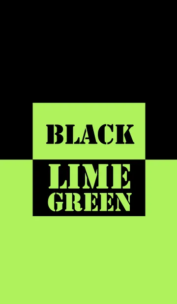 [LINE着せ替え] Lime Green & Black Vr.2 (jp)の画像1