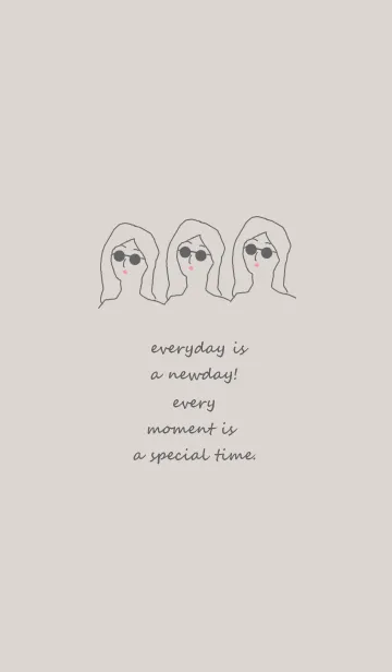 everyday is a newday (gray)の着せ替えメイン画像