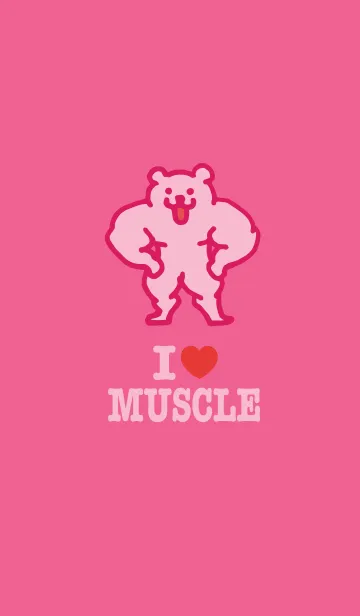 [LINE着せ替え] きんにくま着せかえ2【アイラブマッスル】の画像1