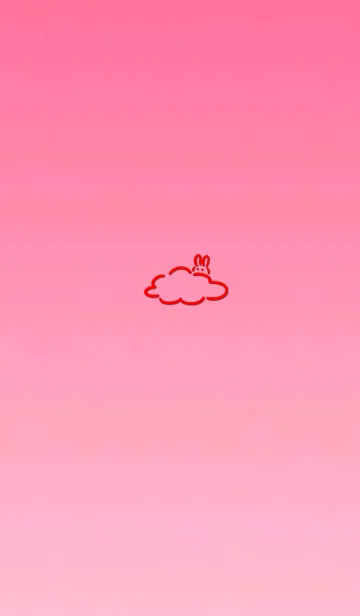 [LINE着せ替え] Simple cloud rabbitの画像1