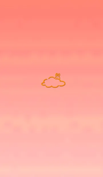 [LINE着せ替え] Simple cloud rabbit 1の画像1