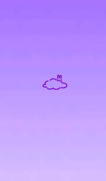 [LINE着せ替え] Simple cloud rabbit 8の画像1