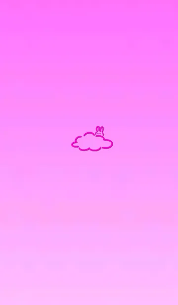 [LINE着せ替え] Simple cloud rabbit 9の画像1