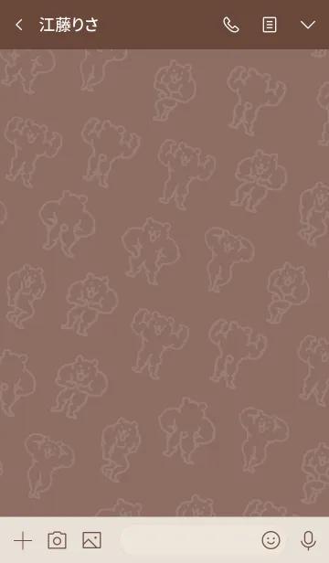 [LINE着せ替え] きんにくま着せかえ5【アイラブマッスル】の画像3