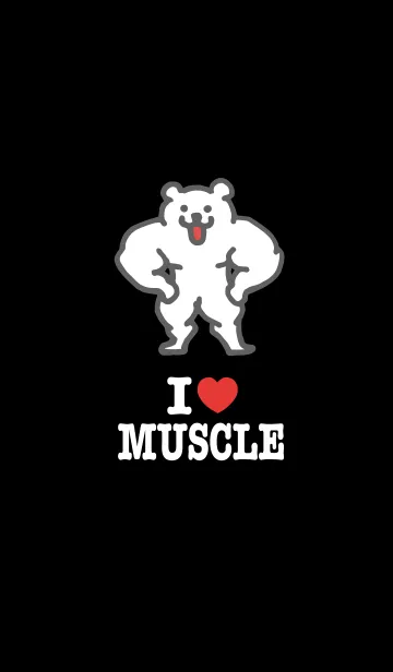 [LINE着せ替え] きんにくま着せかえ6【アイラブマッスル】の画像1