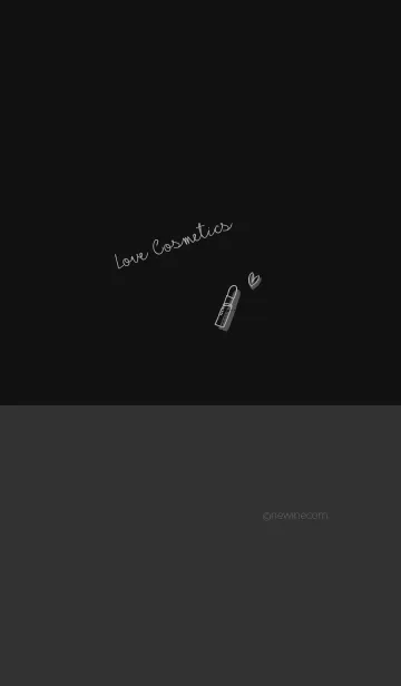 [LINE着せ替え] Love Cosmetics gray blackの画像1