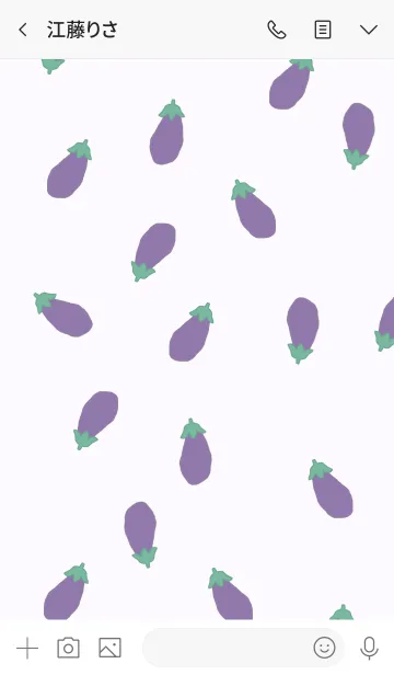 [LINE着せ替え] nasu pattern/ purple2の画像3