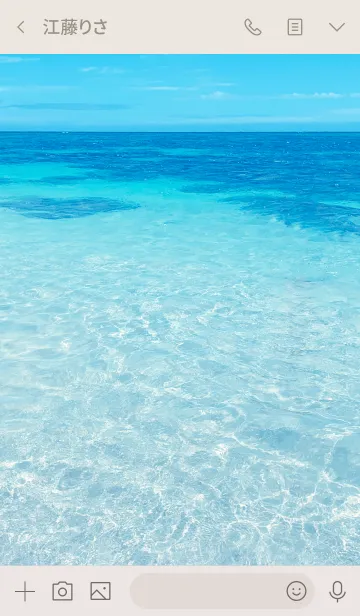 [LINE着せ替え] SUMMER SEA HAWAII 14 -BLUE DOLPHIN-の画像3