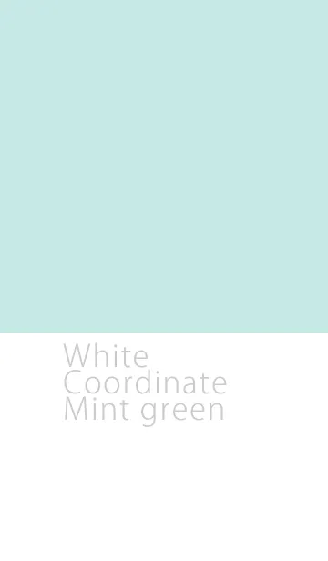 [LINE着せ替え] ホワイトコーデ*ミントの画像1