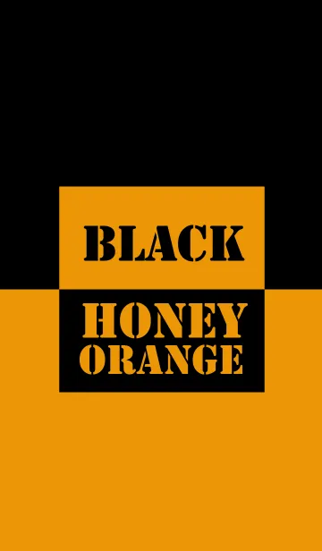 [LINE着せ替え] Honey Orange & Black Vr.2 (jp)の画像1
