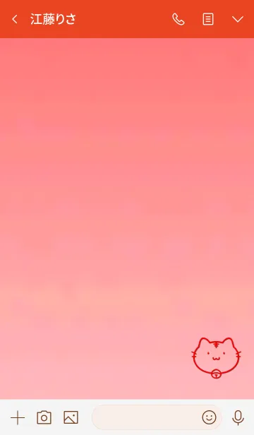 [LINE着せ替え] Simple cat faceの画像3