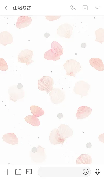 [LINE着せ替え] 願いを込めた桜貝の画像3