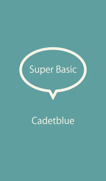 [LINE着せ替え] Super Basic Cadetblueの画像1