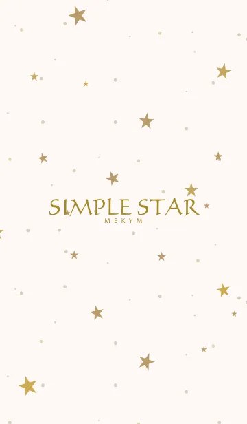 [LINE着せ替え] SIMPLE STAR -NATURAL YELLOW- 6の画像1