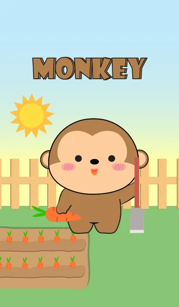 [LINE着せ替え] Oh！ Cute Cute Monkey Theme (jp)の画像1