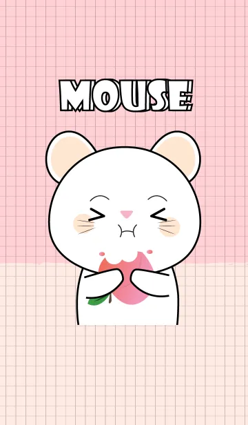 Minamal Cute White Mouse 2 (jp)の着せ替えメイン画像