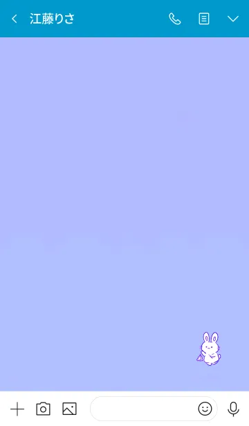 [LINE着せ替え] Simple rabbit triangle 5の画像3