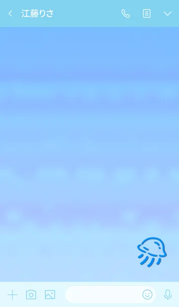 [LINE着せ替え] Jellyfish simple 6の画像3