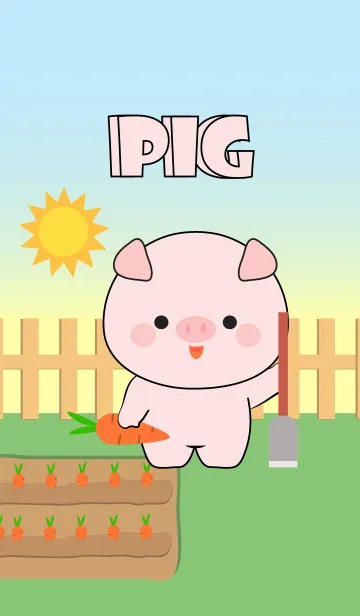 [LINE着せ替え] Oh！ Cute Pig Theme (jp)の画像1