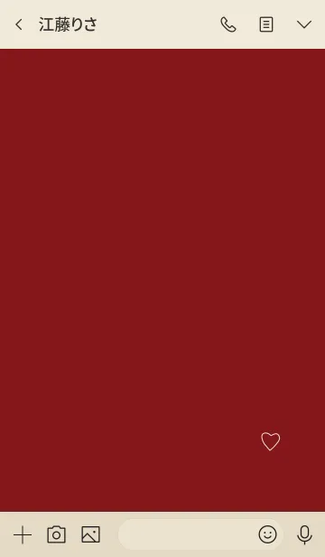 [LINE着せ替え] ゆるボルドーとハート。の画像3