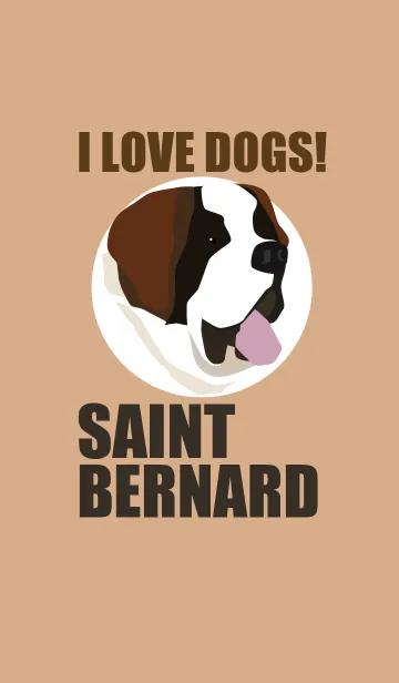 [LINE着せ替え] I LOVE DOGS！ -SAINT BERNARD-の画像1