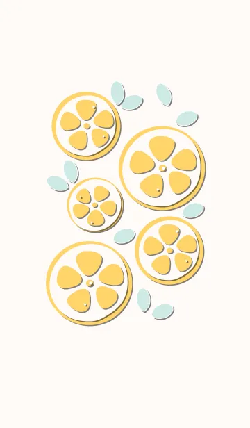 [LINE着せ替え] Sliced lemon theme 24の画像1