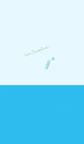 [LINE着せ替え] Love Cosmetics green blueの画像1