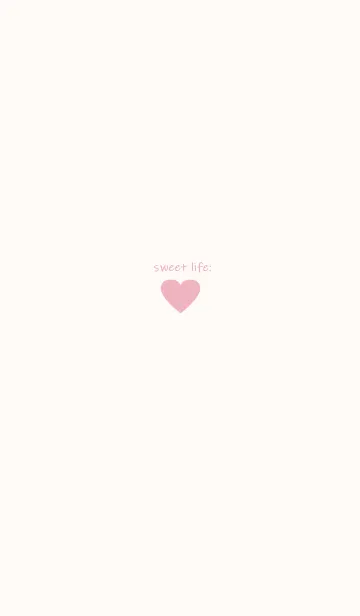 [LINE着せ替え] sweet life heart :)ivory pinkの画像1