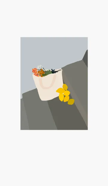 [LINE着せ替え] 花とレモンたちの画像1