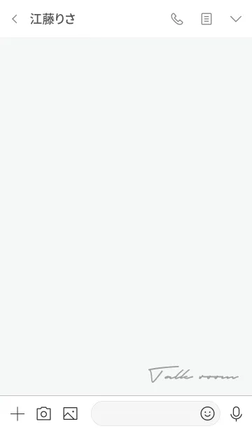 [LINE着せ替え] グレー : シンプルなサイン文字とアイコンの画像3