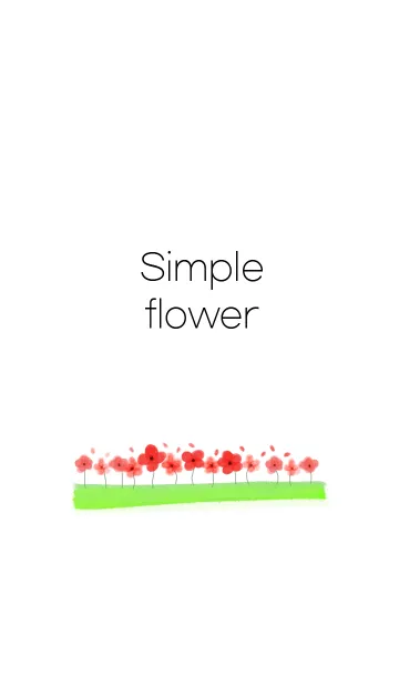 [LINE着せ替え] Simple flower ver.1の画像1