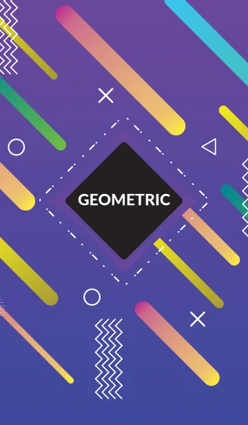 [LINE着せ替え] Geometric Deep Lilacの画像1