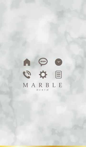 [LINE着せ替え] MARBLE -SIMPLE MONOTONE- 6の画像1