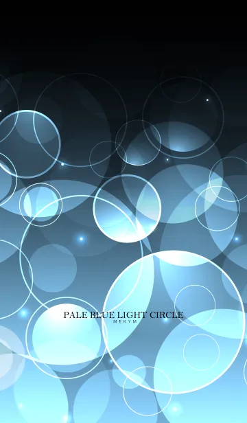 [LINE着せ替え] PALE BLUE LIGHT CIRCLEの画像1