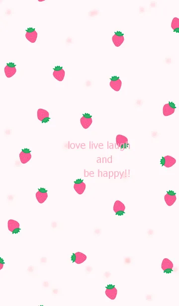 [LINE着せ替え] strawberry pattern/ pinkの画像1