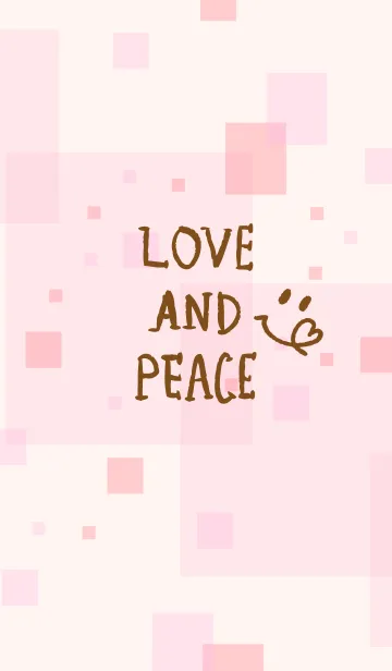 [LINE着せ替え] ピンク四角スマイル8の画像1