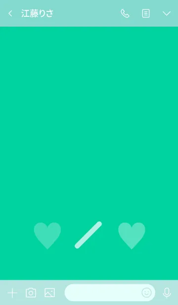 [LINE着せ替え] シンプル 2トーン ミニ ハート 33の画像3