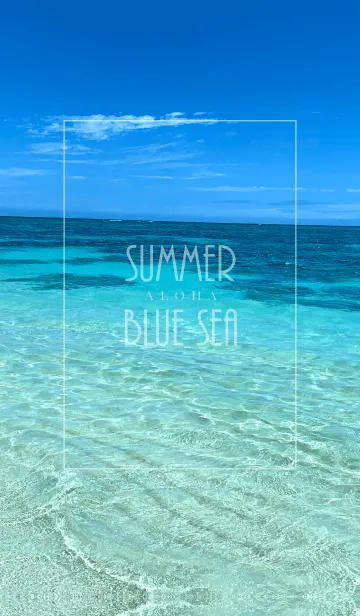 [LINE着せ替え] SUMMER BLUE SEA ALOHA 27.の画像1