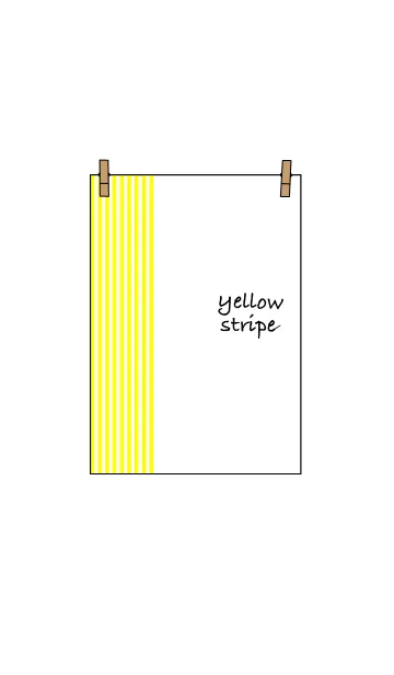 [LINE着せ替え] Yellow stripe クリップ付きの画像1