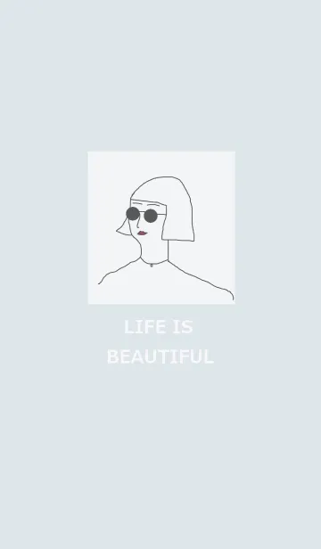 [LINE着せ替え] LIFE IS BEAUTIFUL =lightblue=の画像1