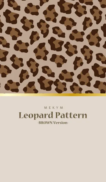 [LINE着せ替え] Leopard 6 -BROWN Version-の画像1