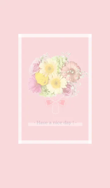 [LINE着せ替え] Flowers and hearts -Pink- 19の画像1