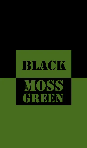 [LINE着せ替え] Moss Green & Black Vr.2 (jp)の画像1