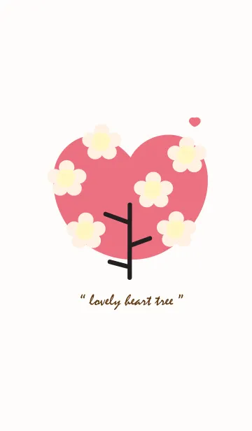 [LINE着せ替え] Lovey heart tree with lovely flower 12の画像1